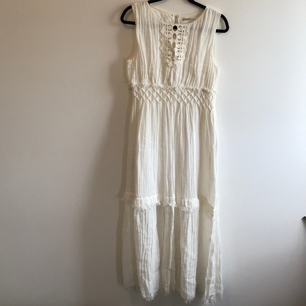 Max Studio linen sleeveless dress. Size 6.